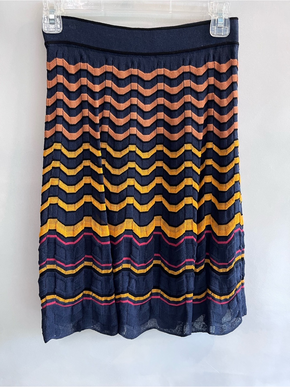 MISSONI Cotton Blend Knit A-Line Skirt - Picture 2 of 12